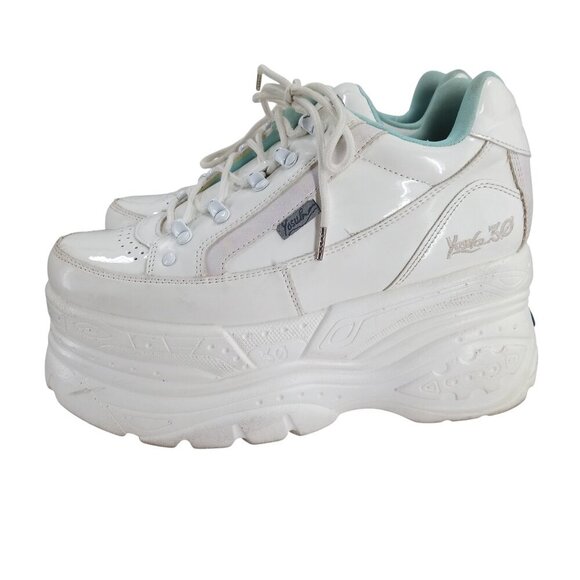 Yosuke Sanmaru 3.0 Platform Shoes Sneakers Size 40 US 9 25 cm Harajuku White - Picture 9 of 15